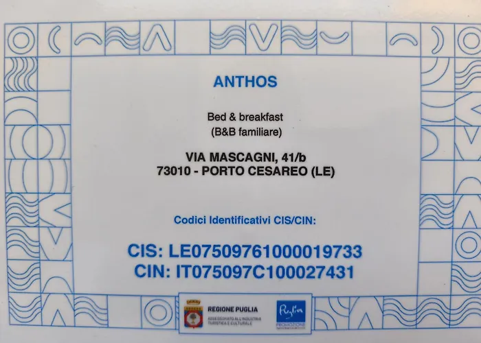 Bed Anthos Bed and breakfast